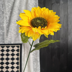 Flor Artificial de Girasol Jinxi, Rama Individual, Flor de Seda Realista, Decoración para Bodas, Adorno para Sala de Estar - Product Image 3