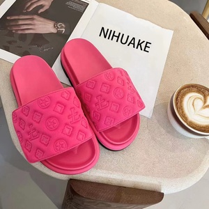 Designer Merken Slippers Slippers Vrouwen 2024 Dames Hoge Kwaliteit Merken Strand Slippers Platform Echt Lederen Sandalen Voor Vrouwen - Product Image 3