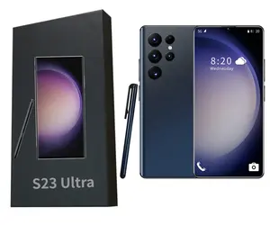 Ucuz orijinal S23 Ultra küresel 5G unlocked cep telefonu 6.8 inç büyük ekran 16GB + 1TB çift Sim GSM hücresel akıllı cep telefonları