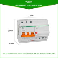 Disjoncteur intelligent Schneider RCBO EA9R 2P C10A 30mA 2P Etek Classe A, disjoncteur miniature 6kA pour distribution électrique