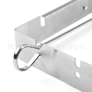 Parrilla Plegable de Acero Inoxidable para Barbacoa con Brochetas Cuadradas de 34.5x25cm, Accesorio para Cocinar al Aire Libre - Product Image 3