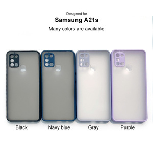 Custodia rigida resistente agli urti traslucida opaca alla moda per <span class=keywords><strong>Samsung</strong></span> A21S A02S A22 4G A10S S21 S20 S22 Ultra Plus - Product Image 6