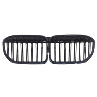 Pièces de carrosserie de voiture, calandre de pare-chocs avant, double lame, noir brillant, ABS, calandres de voiture pour BMW Série 7 G11, calandre à 2 lignes, 2021-2023