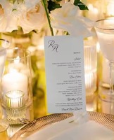 Menu de mariage imprimé artisanal de luxe, écologique, avec nom des invités, carte de menu de table personnalisée pour réception de mariage, événements professionnels