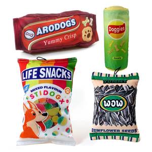 Peluş toptan köpek oyuncaklar hayat aperatifler/bisküvi/<span class=keywords><strong>Crackle</strong></span> ayçiçeği tohumları/patates cipsi köpek oyuncak manufacturerdog oyuncak üreticisi - Product Image 1
