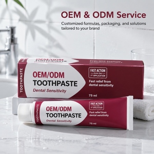 <span class=keywords><strong>Pasta</strong></span> <span class=keywords><strong>Dental</strong></span> <span class=keywords><strong>Desensibilizante</strong></span> OEM/ODM 75ml, Alivio Rápido y Duradero, Fórmula de Baja Abrasión, Reduce la Sensibilidad <span class=keywords><strong>Dental</strong></span> - Product Image 1