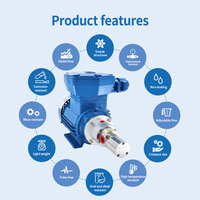 Pompe à engrenages magnétique en acier inoxydable 316L avec engrenages PEEK, petites pompes doseuses à faible débit avec moteur AC pour ligne de remplissage de détergent liquide