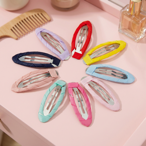 Pinzas para el Cabello con Recubrimiento de Aleación, Pasadores Ovalados de Color Sólido, Estilo Dulce para Niños, Uso Diario, 5 cm, Accesorio para el Cabello de Alta Calidad - Product Image 3