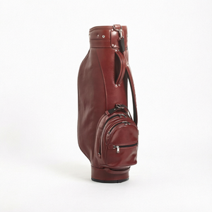 Bolsa de Golf Impermeable de Cuero Genuino con Cierre, Bolsa de Gran Capacidad para Transportar Palos de Golf para el Campo de Golf - Product Image 1
