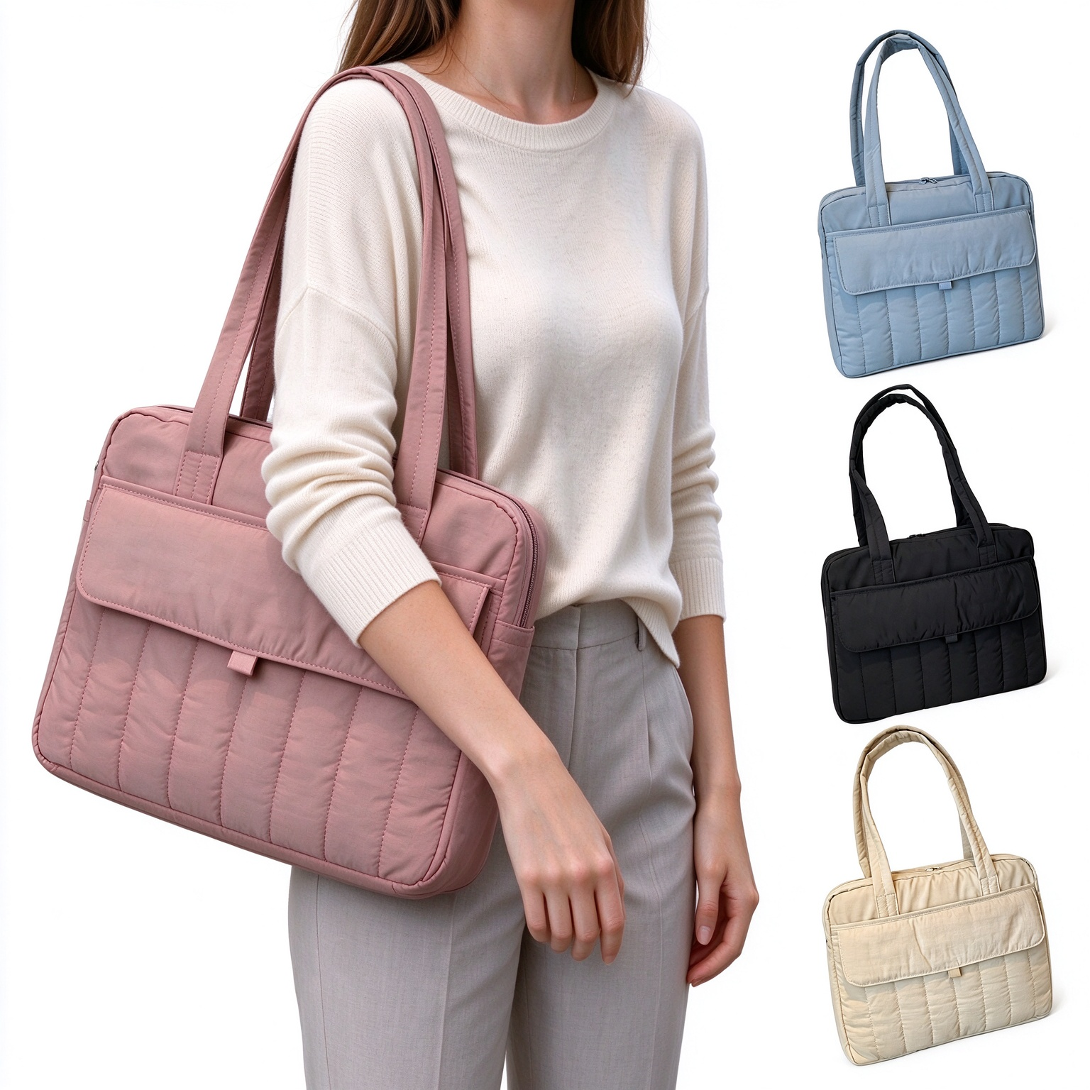 Daily Work Office School Travel Briefcase Women Casual Bag