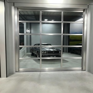 <span class=keywords><strong>Porte</strong></span> <span class=keywords><strong>de</strong></span> <span class=keywords><strong>garage</strong></span> sectionnelle en verre trempé avec cadre en aluminium sur mesure, <span class=keywords><strong>porte</strong></span> automatique à ouverture par le haut, certifiée CE, pour villa <span class=keywords><strong>de</strong></span> luxe, salle d'exposition <span class=keywords><strong>de</strong></span> voitures - Product Image 1