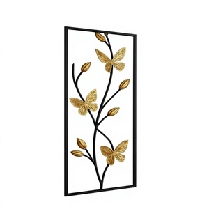 Handcrafted Metal <b>Wall</b> Art Sculpture for Living Room Bedroom Dining Area and Modern Home Decoration - Product Image 1