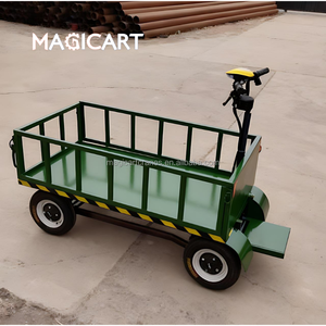 Carrello Elettrico Personalizzabile a 4 Ruote per Trasporto Materiali, Facile da Manovrare - Product Image 1