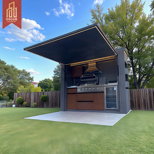 Outdoor Modular Stainless Steel Kitchen Sink Base Cabinets Patio Garden Backyard Customizable Removable Outdoor Kitchen - Product Image 1