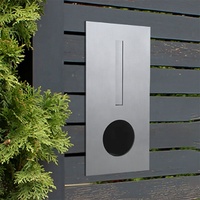 Boîte aux lettres en acier galvanisé anti-rouille WELDON OEM/ODM personnalisée, petite, pour extérieur, à encastrer dans un mur