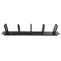Gestion des câbles Wirenet avec 5 anneaux en plastique, rack de gestion des câbles réseau 1U, organisateur de fibres pour armoire réseau