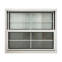 Ventanas Corredizas Verticales de Vidrio Templado Insonorizadas, con Rotura de Puente Térmico, de Aluminio, Simples o Dobles, con Diseño de Rejilla