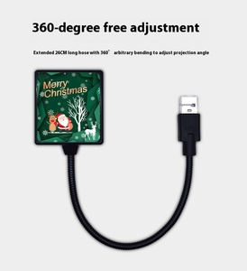 เครื่องฉายไฟเลเซอร์คริสต์มาสแบบพกพาปรับได้สำหรับผู้หญิงไฟโปรเจคเตอร์สำหรับกลางคืนรูปดาว - Product Image 6