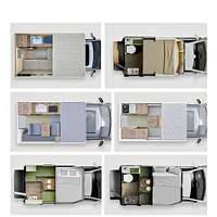 Mini-caravane hybride tout-terrain pliable pour camping, directement de l'usine