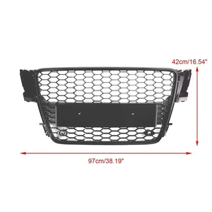 Hot Car <span class=keywords><strong>A5</strong></span> S5 a nido d'ape griglia anteriore a rete sportiva stile RS5 cofano paraurti anteriore griglia nera per <span class=keywords><strong>Audi</strong></span> <span class=keywords><strong>A5</strong></span> S5 <span class=keywords><strong>2008</strong></span> 2009 2010 2012 2011 - Product Image 2
