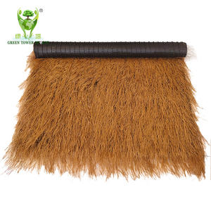 <span class=keywords><strong>Gazon</strong></span> <span class=keywords><strong>synthétique</strong></span> personnalisé d'apparence naturelle et ignifuge pour l'extérieur, herbe artificielle de poids élevé, chaume, chaume simulée - Product Image 5