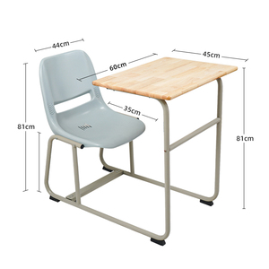 Bureaux et chaises pour étudiants, fabricant de mobilier scolaire, table d'école en bois intégrée avec chaises individuelles - Product Image 6