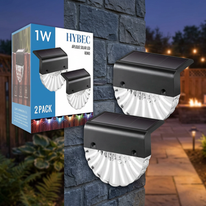 Luz LED Solar para Escaleras HYBEC, de Aluminio, para Exteriores Residenciales, IP65, con 2 Años de Garantía, Iluminación Automática para Jardín y Terraza, 1W, Blanco Cálido - Product Image 3