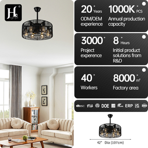 18-inch recessed cage ceiling fan light; rustic rattan cage ceiling fan light; vintage bedroom ceiling fan with light - Product Image 4