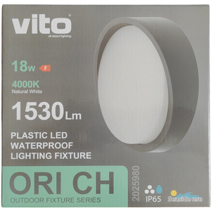 ไฟเพดาน LED ภายนอกอาคาร 18W 4000K สีขาวธรรมชาติ IP65 220x69 มม. - Product Image 2