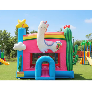 Château gonflable Cactus, maison de saut gonflable, trampoline gonflable pour enfants et adultes avec souffleur - Product Image 1