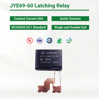 Relais à verrouillage DaoHeng E69 CQC TUV RoHS 60A JYE69-60-1AT-L1-260-DC6V 277VAC 15180VA, compteur de puissance, système d'alimentation, interrupteur combiné