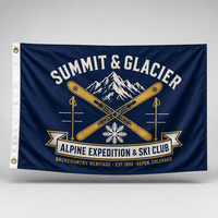 Drapeau personnalisé 3x5 pieds, imprimé recto-verso, en polyester, drapeau publicitaire pour extérieur, bannière de restaurant, bar, café, promotion de magasin, affichage