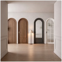 Porte intérieure en bois massif sur mesure, style arche française, pré-montée, écologique, résistante à l'humidité et insonorisée