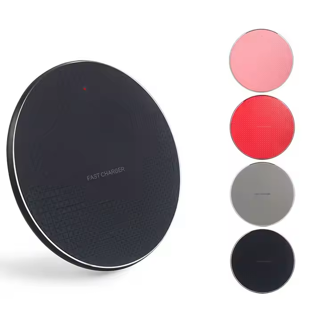 Wholesale Fast Charging Pad 15W/10W Mobile Phone Universal Smart Fast Wireless Charger Charging with Type C/Micro Cable