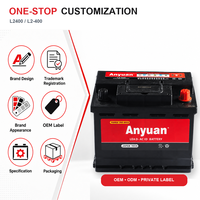 Batterie de voiture et camion L2400 12V 60Ah 500CCA sans entretien, au plomb pur, haute performance, pour SUV/Vans européens, OEM/ODM