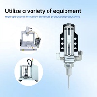 Vanne de pulvérisation de revêtement conforme à haute fréquence, à atomisation de précision, contrôlée par PLC, entraînée par moteur, UV, garantie 1 an