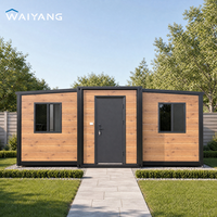 Maison conteneur préfabriquée complète et extensible de 20, 30 ou 40 pieds avec salle de bain, maison pliable modulaire