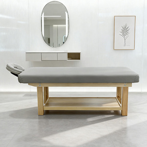 사우나 살롱 큰 저장 단단한 나무 프레임 구조 타이 마사지 스파 침대 뷰티 페이셜 침대 스파 미용실 휴대용 - Product Image 2