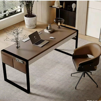 Nouveau modèle de bureau d'étude élégant avec structure en acier et chaise assortie pour salle d'étude ou bureau à domicile