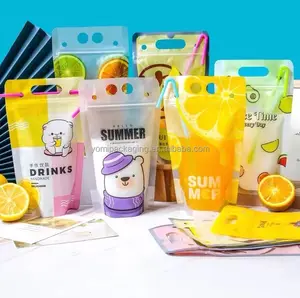 Pochette de boisson en plastique biodégradable en aluminium écologique pour aliments pour bébés, lait, jus de fruits