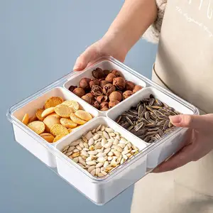 Recipientes de armazenamento de alimentos, recipientes para armazenar alimentos com divisão atualizada para frutas e vegetais, carnes, 2022