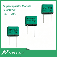 Supercapacitors 5.5V 0.47F/1.0F/1.5F NM5R5 Series Sealed High Capacitance Wire Leads -40+70℃ for Digital Electronics