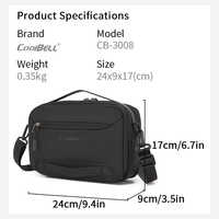 Sac de rangement électronique de voyage personnalisé avec logo d'usine, étanche, multi-compartiments, pour accessoires numériques, pochette de rangement pour câbles, ODM OEM