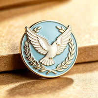 Écussons Métalliques Modernes Personnalisés pour Revers de Veste avec Placage Or/Argent, Taille Personnalisable, Artisanat Créatif pour Costumes Homme