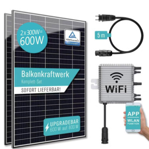 Estación de Energía Portátil de 600W, Sistema Solar para Balcón Completo de 600W - Product Image 4