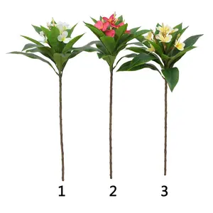 70cm de comprimento artificial frangipani haste em 3 cores atacado