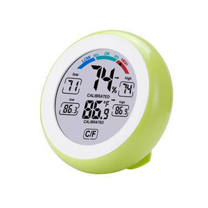 Termohigrómetro Digital Circular con Pantalla Táctil para el Hogar, Detector de Humedad y Temperatura Interior - Product Image 6