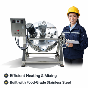 Electric Jacket Cooking Pot <b>Kettle</b> Jacketed Boiling Stir Pots - Product Image 6