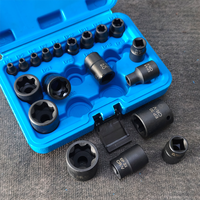 Jeu de douilles Torx Plus en acier de haute qualité, 19 pièces, douilles externes à 6 points EP, EP4-EP24, pour la plupart des voitures