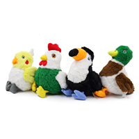 Nouveau jouet pour chien au design innovant, couineur, durable, interactif, en forme d'oiseau, en peluche douce, jouet toucan rembourré